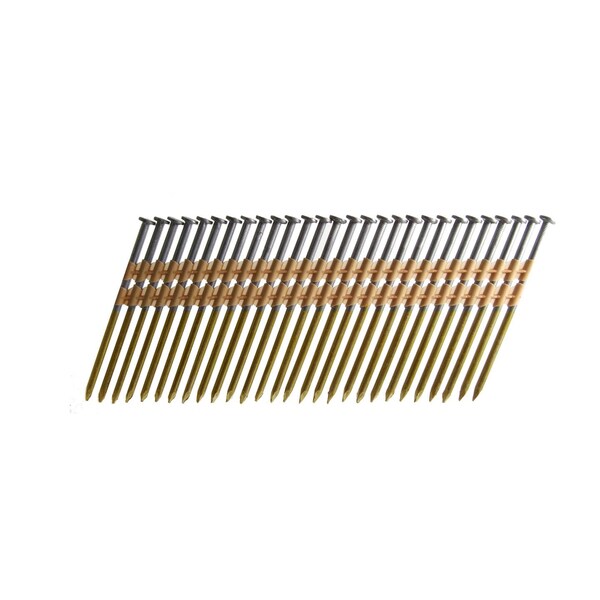 Common Nail, 3-1/2 in L, 22D, Hot Dipped Galvanized Finish, 4000 PK